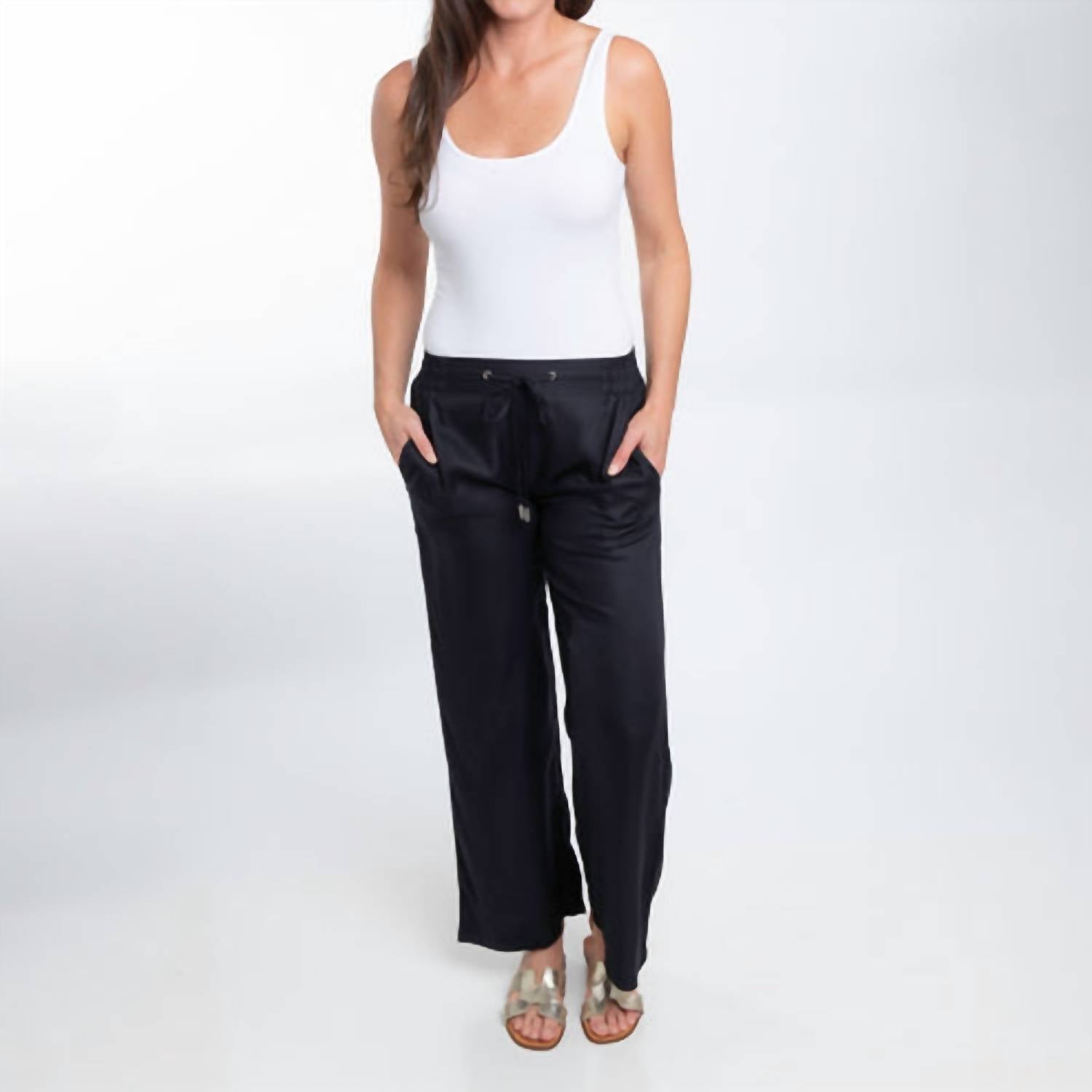 

Широкие брюки Casey цвета «угольно-черный» Howard'S, угольно-черный