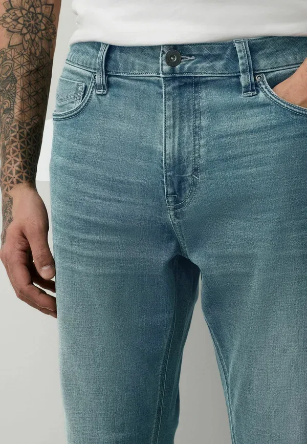 Джинсы Next, Motion flex jeans slim fit straight leg, цвет светло-голубой — фото 4