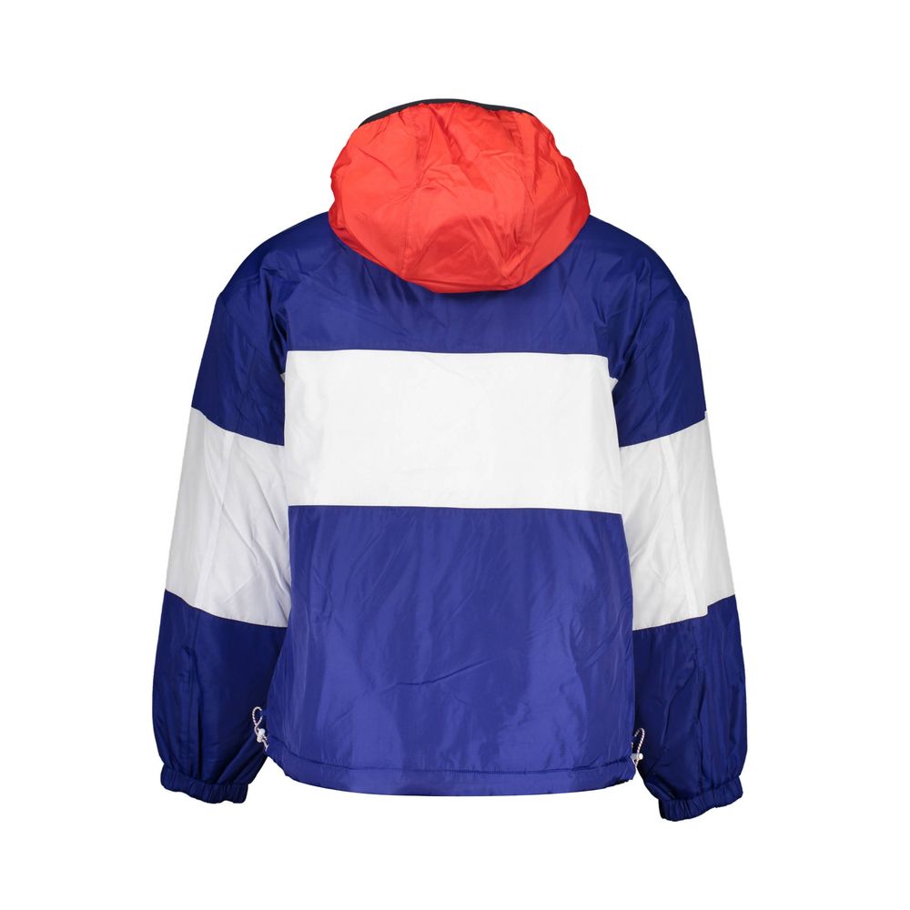 Синяя мужская двусторонняя куртка из полиэстера Tommy Hilfiger — фото 3