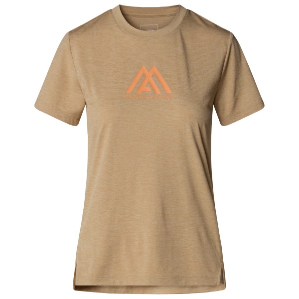 

Женская гибкая футболка с рисунком горной атлетики - функциональная рубашка The North Face, хаки