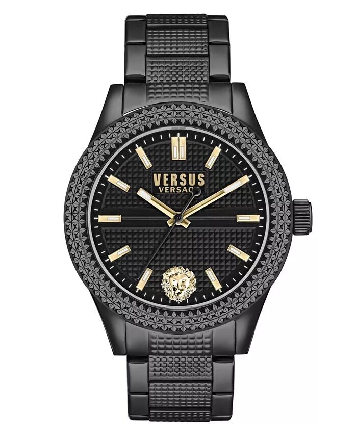 

Женские часы Bayside с тремя стрелками, черные из нержавеющей стали, 38 мм Versus Versace
