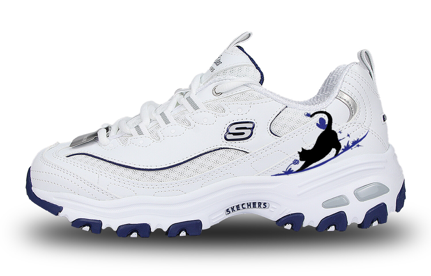 

Кроссовки Skechers D"Lites 1.0 Chunky Sneakers Women's Low-top Blue, белый