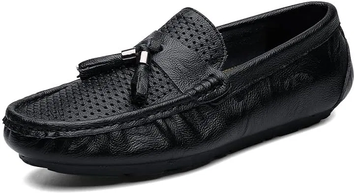 Лоферы мужские с кисточкой, Loafers, Black SayfuR