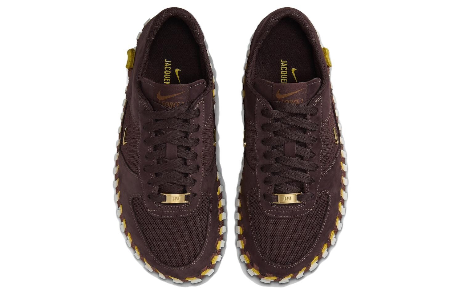 Женские кроссовки Nike J Force 1 Lifestyle, Red/Brown/Yellow — фото 4