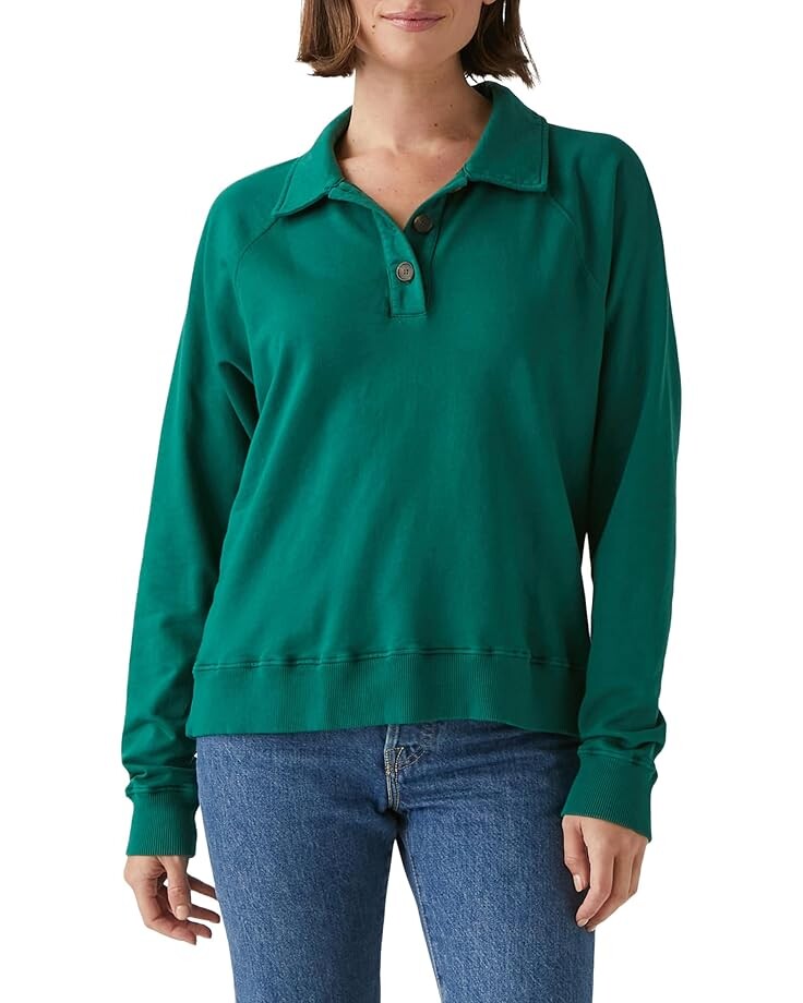 

Пуловер Michael Stars Rowan Collared Pullover, цвет Ivy