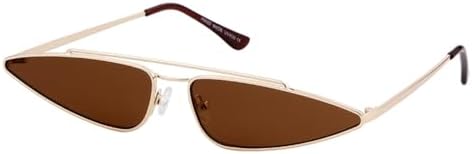 

Маленькие треугольные солнцезащитные очки в винтажном ретро-стиле с золотыми металлическими линзами, фиолетовыми и черными линзами, очки-«кошачий глаз» для женщин MTZJH, C5