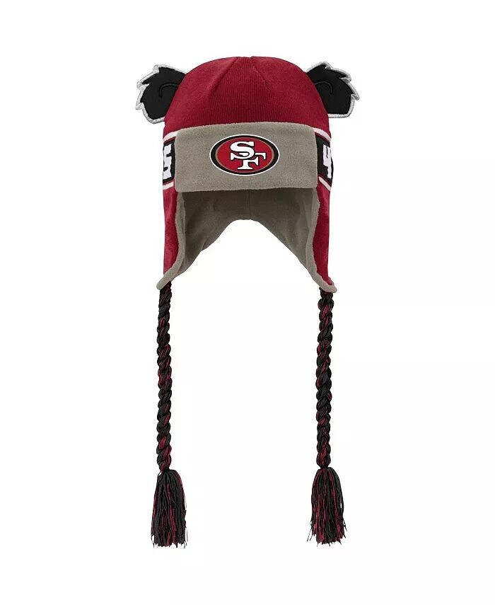 

Вязаная шапка Scarlet San Francisco 49ers с ушками и надписью для мальчиков и девочек для малышей Outerstuff, красный