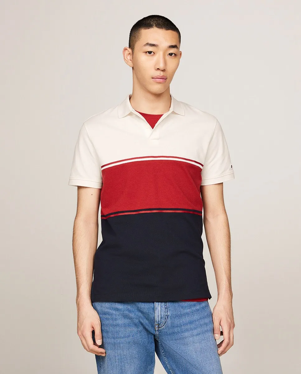 

Мужская рубашка-поло с цветными блоками стандартного кроя Tommy Hilfiger, мультиколор