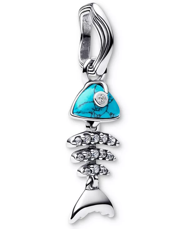 

Подвески-Шармы в форме рыбьей кости из бирюзы Pandora, turquoise