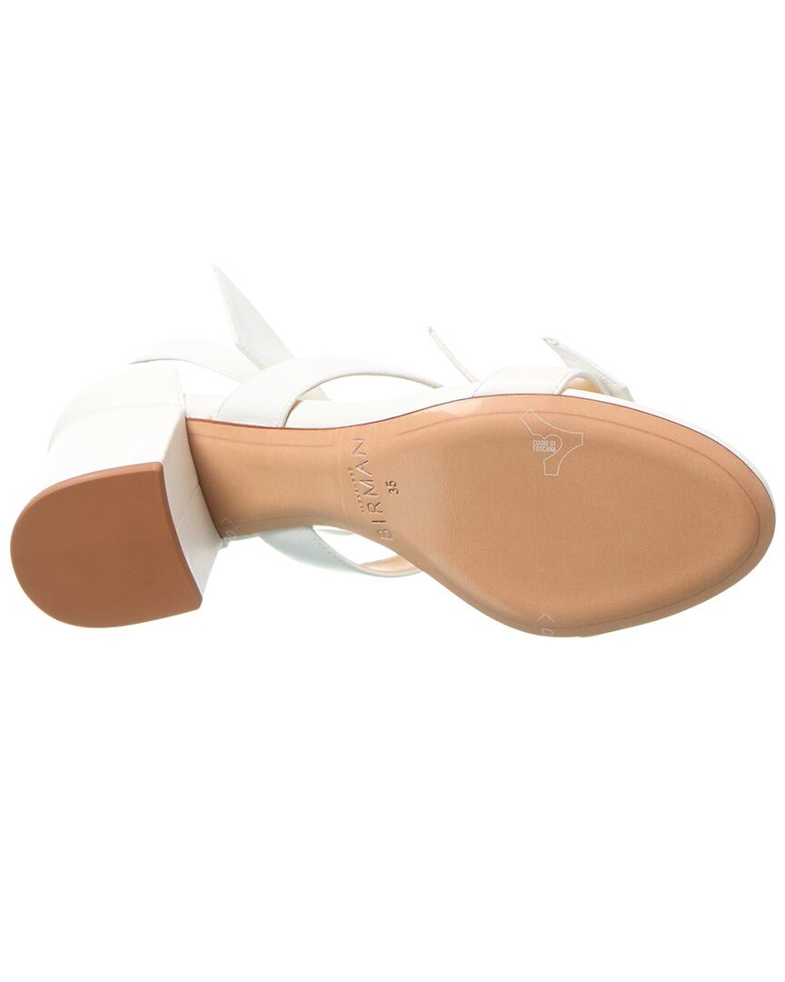 Alexandre Birman New Lolita 60 Leather Sandal, белый — фото 4