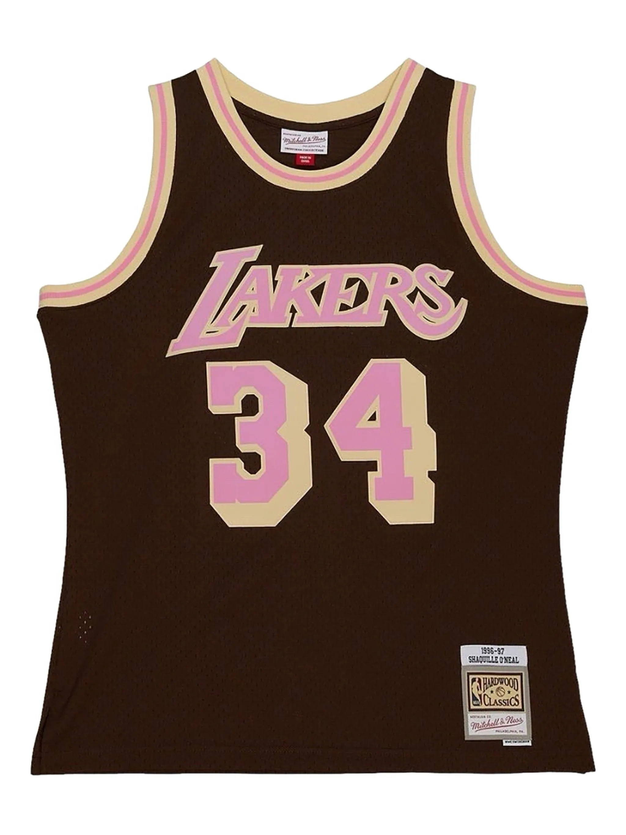 

Топ Lakers 1996 Shaquille ONeal Mitchell & Ness, коричневый