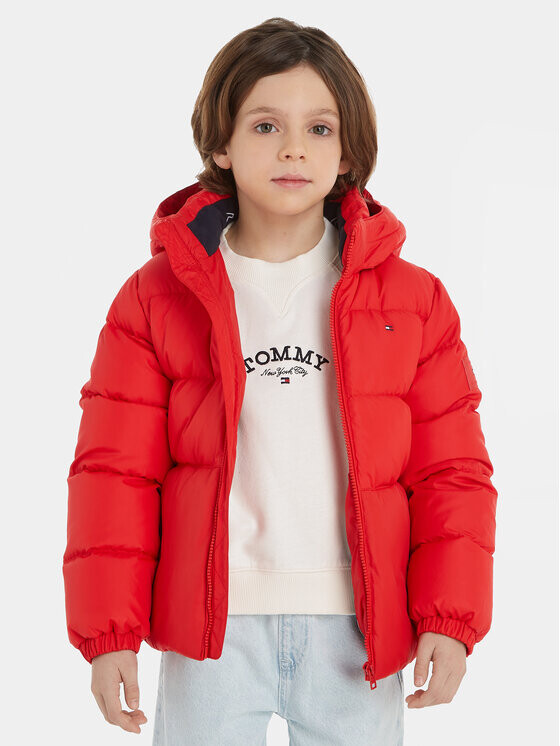 

Пуховик стандартного кроя Tommy Hilfiger, оранжевый