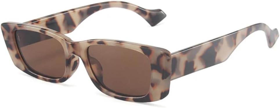 

Ретро маленькие прямоугольные солнцезащитные очки для женщин, популярный модный тренд, конфетные цвета, для мужчин — квадратные очки, защита от УФ-излучения UV400 UATXTAU, Amber Tea