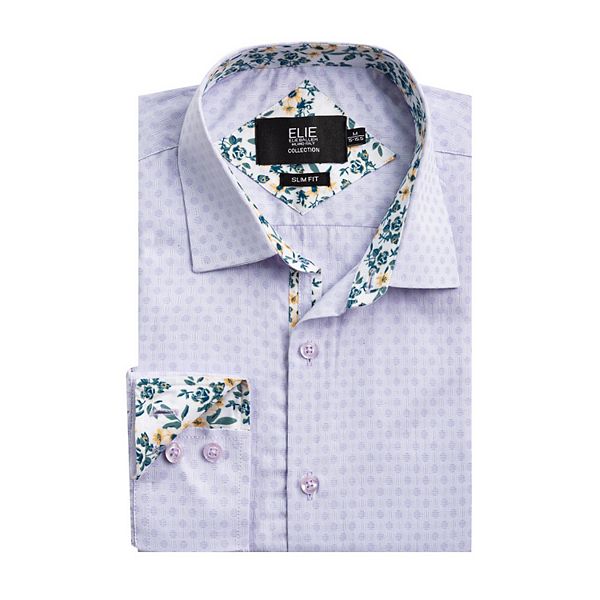 

Мальчиковая рубашка slim fit в горох Elie Balleh, Purple