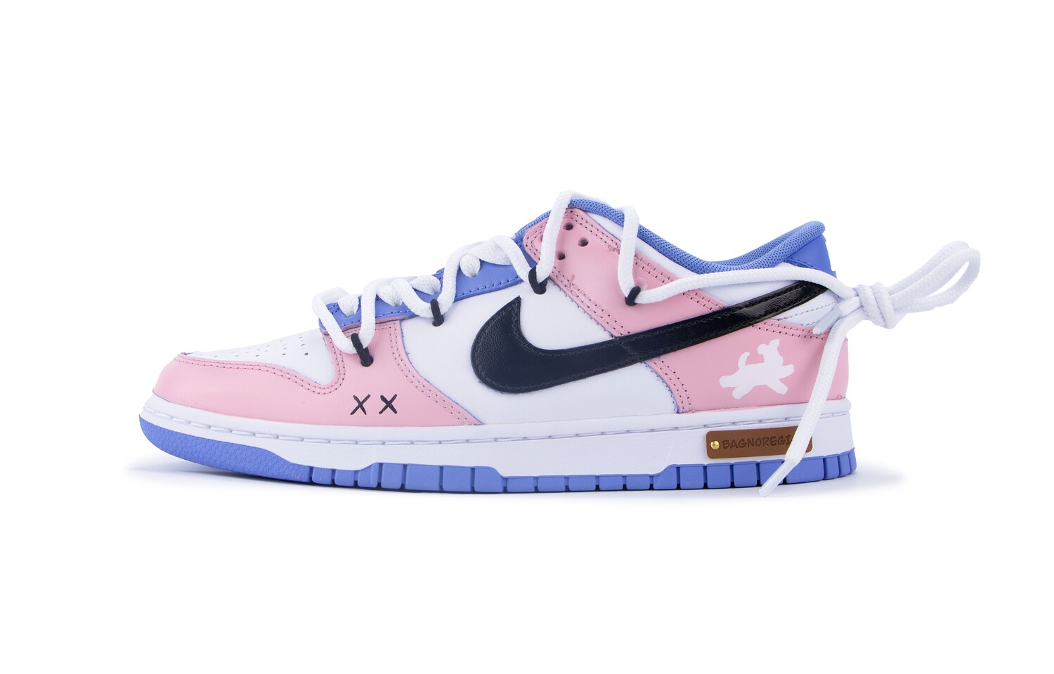 

Кроссовки Nike Dunk Skateboarding Shoes Unisex Low-top Pink/Blue, розовый