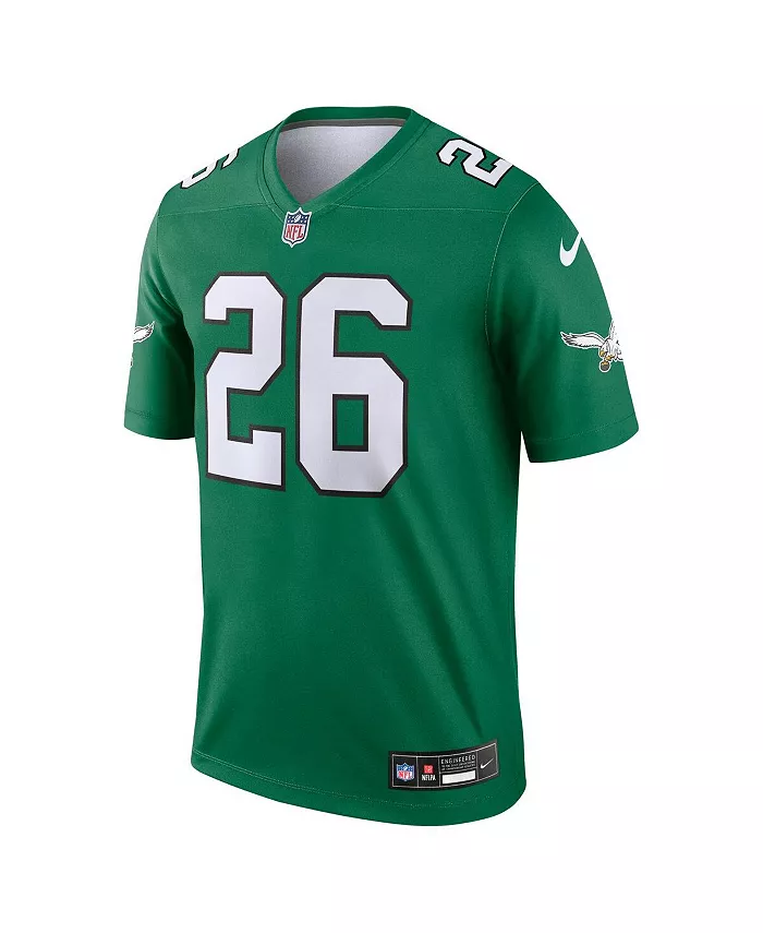 Мужская майка Saquon Barkley Kelly Green Philadelphia Eagles Alternate Legend Nike — фото 2
