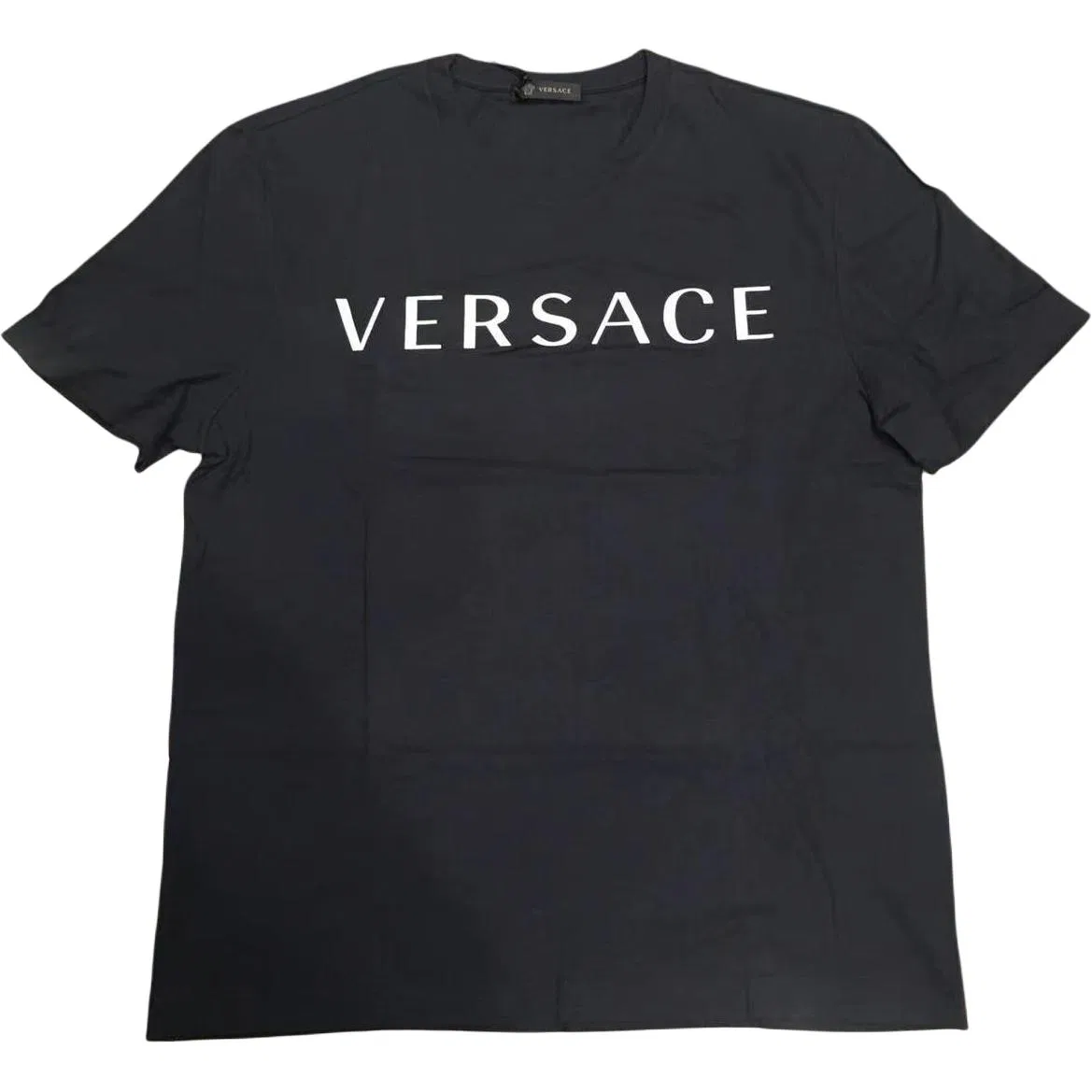 Футболка мужская black, crew neck, moderate straight fit VERSACE