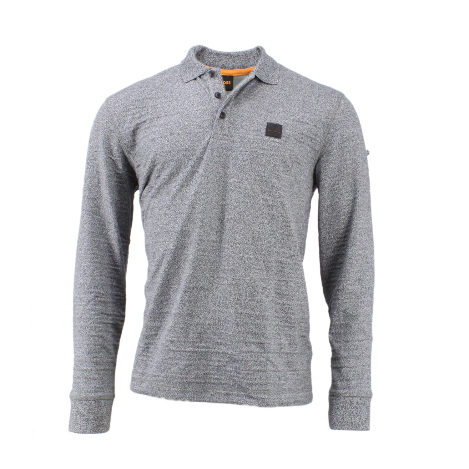 

Поло BOSS Jersey Langarmpolo, серый