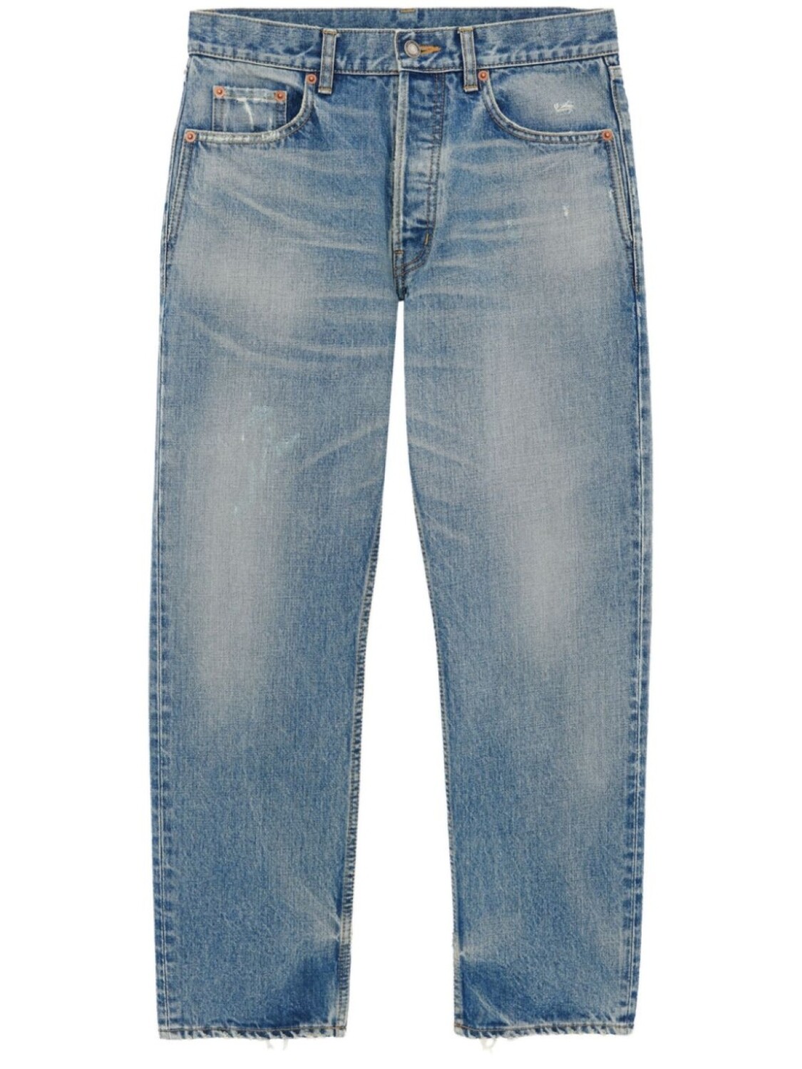 

Saint Laurent джинсы Mick прямого кроя, синий