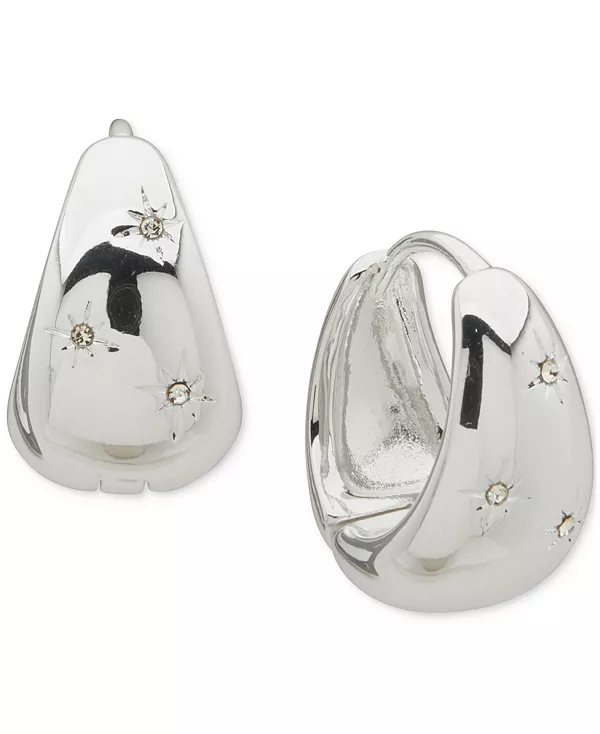 

Объемные серьги-кольца с паве Lonna & Lilly, white