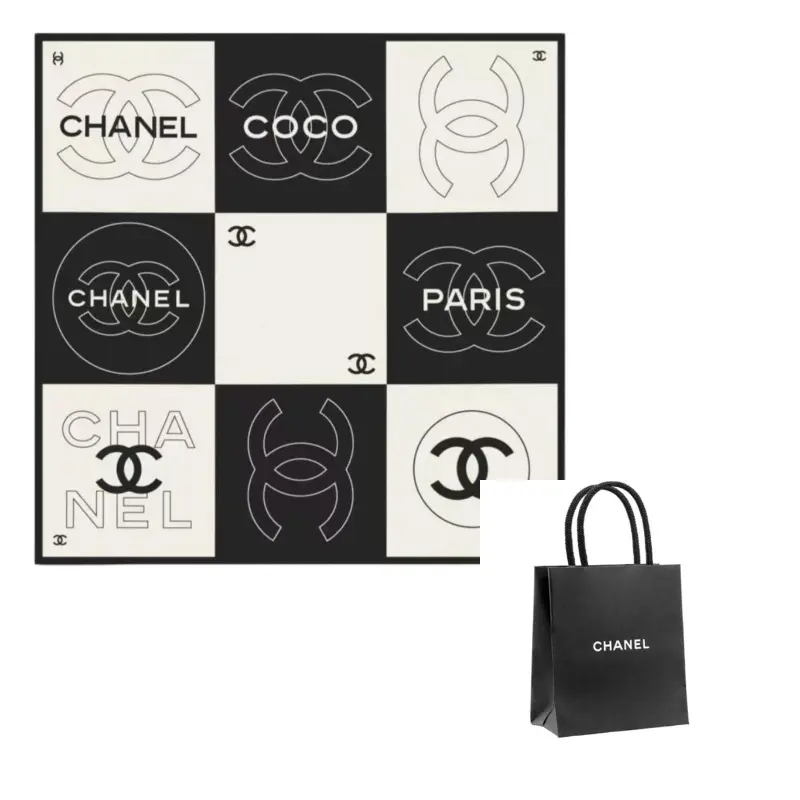 

CHANEL Шёлковый шарф женский белый, White