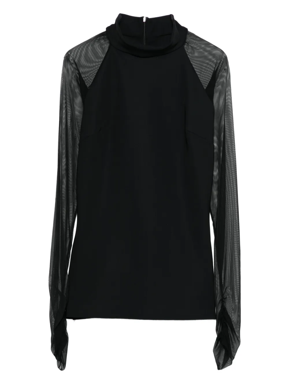 

Блуза из прозрачной сетки (или "блуза-иллюзия из сетки") Chiara Boni La Petite Robe, черный