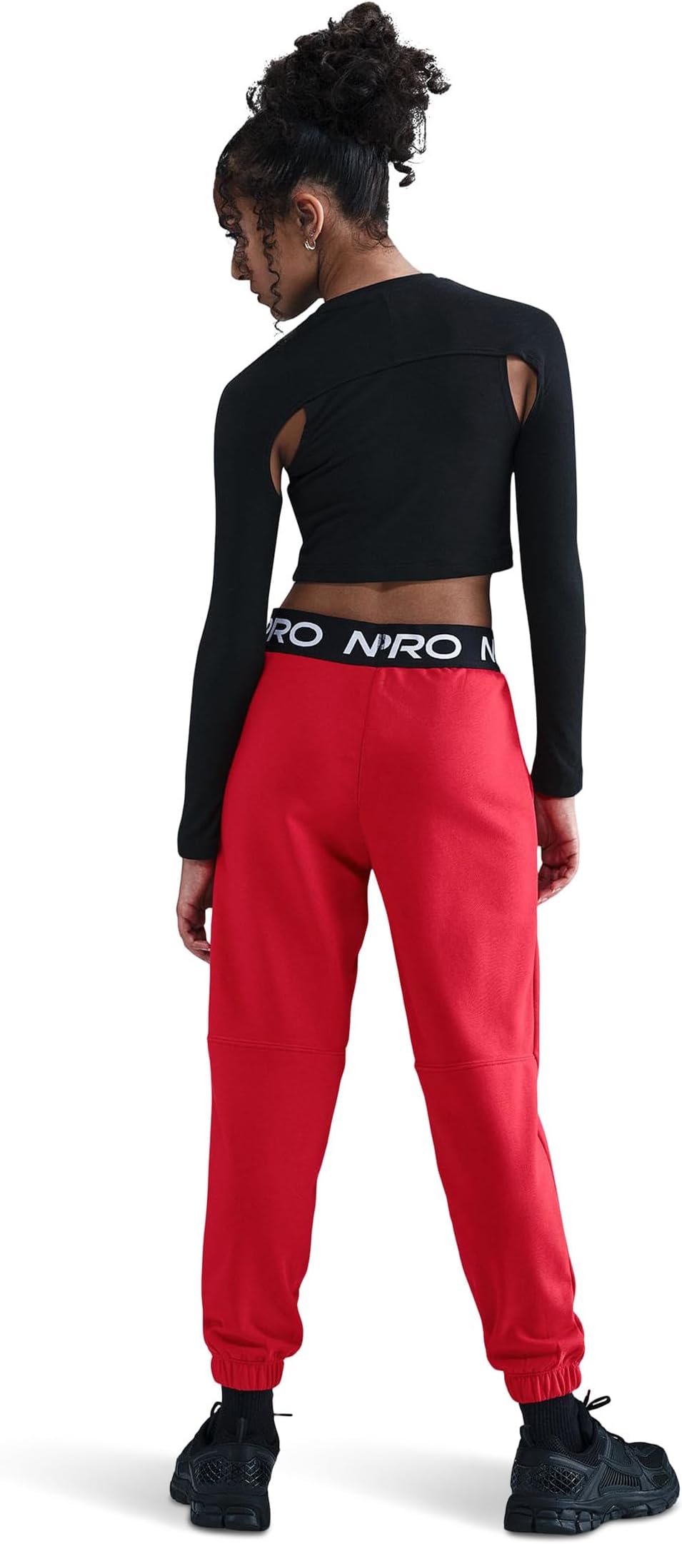 Брюки Nike Kids  Pro Fleece Dri-FIT Joggers, University Red/University Red/White — фото 2