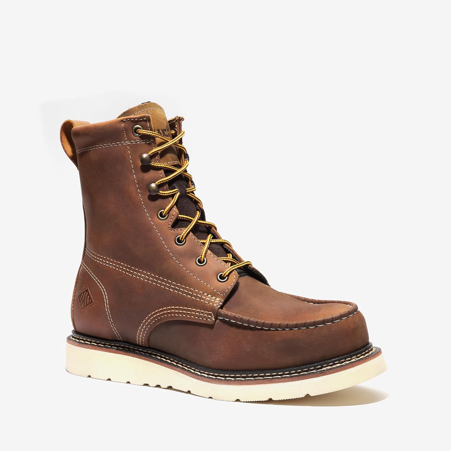 Ботинки Bonanza FRONTIER CLASSIC 8 MOC TOE (стальная носка) Bonanza Boots, Crazy Brown — фото 2