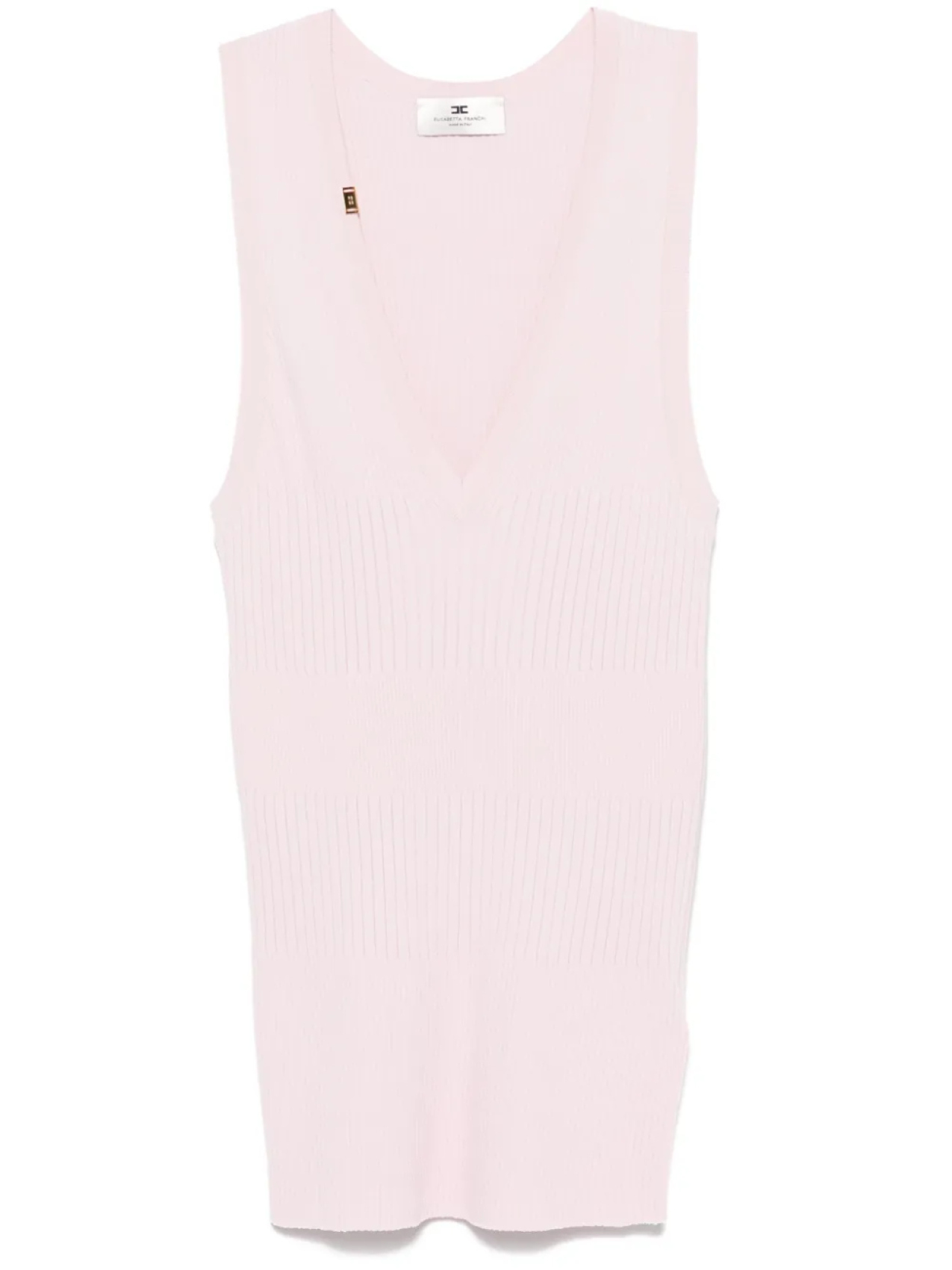 

Elisabetta Franchi топ в рубчик, розовый