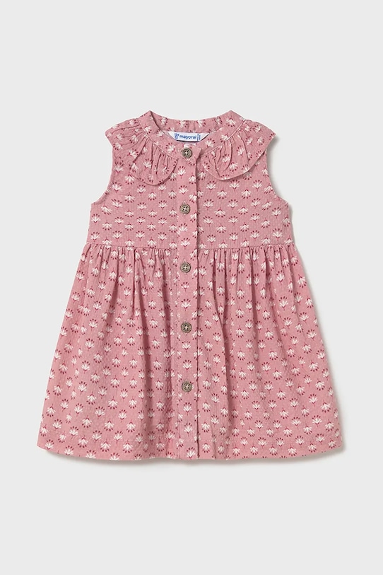 

Детское хлопковое платье Mayoral, розовый