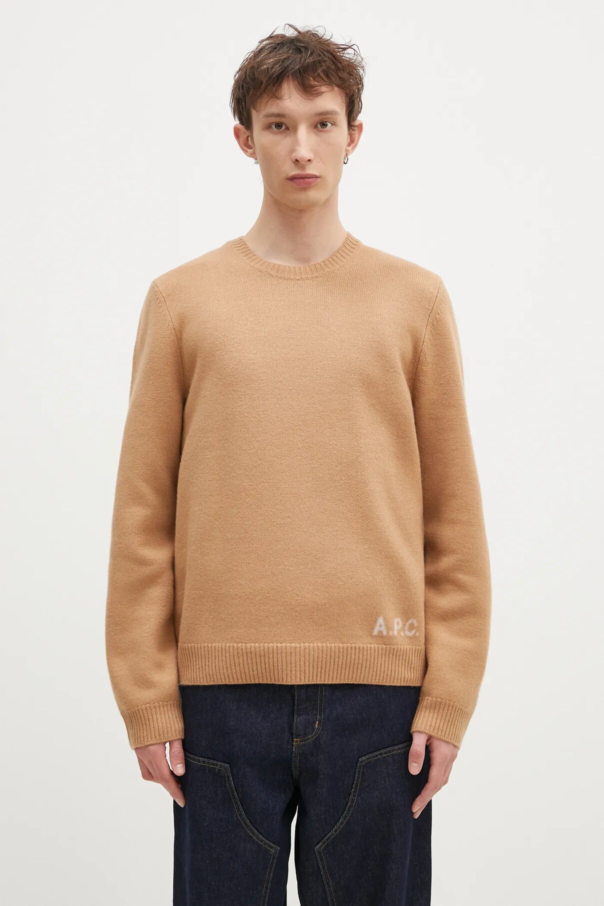 

Шерстяной свитер Pull Edward A.P.C., коричневый