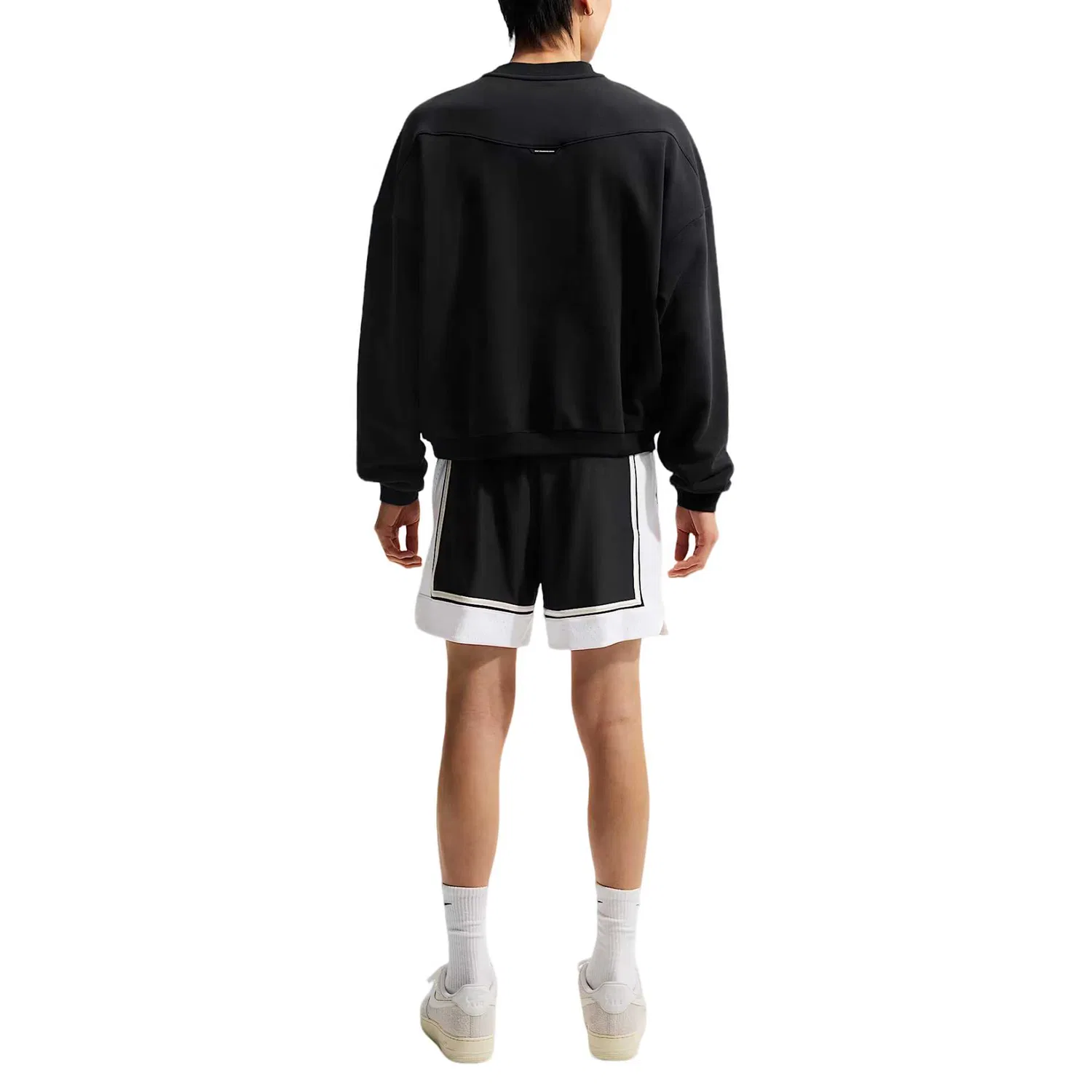 Шорты баскетбольные мужские Dri Fit Nike, Black/White/Light Ivory/Light Ivory — фото 4