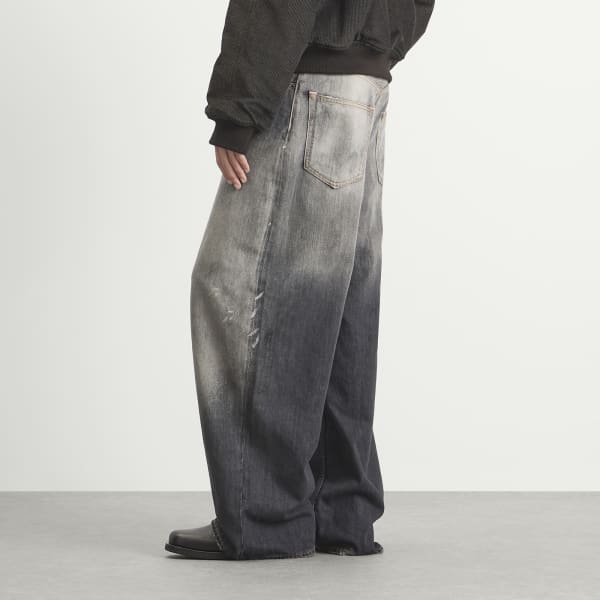 Acne Studios Черные джинсы Trafalgar с широкими штанинами, 2023 год — фото 3