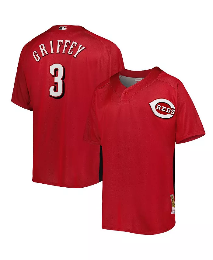 

Мужская бейсбольная майка для тренировок Ken Griffey Jr. Red Cincinnati Reds из коллекции Cooperstown, сетчатая Mitchell & Ness