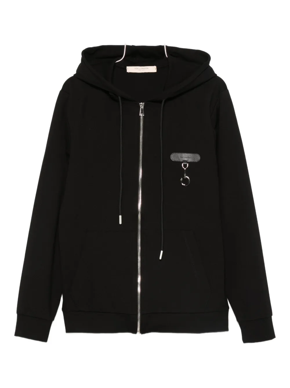 

Толстовка на молнии с нашивкой-логотипом Yes London, черный