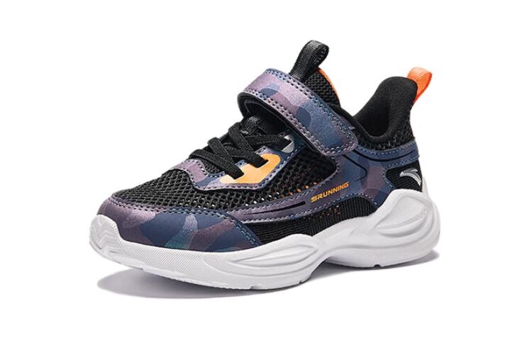 Детские кроссовки PS Low-top черные/фиолетовые/оранжевые Anta Kids, черный/оранжевый/фиолетовый — фото 2