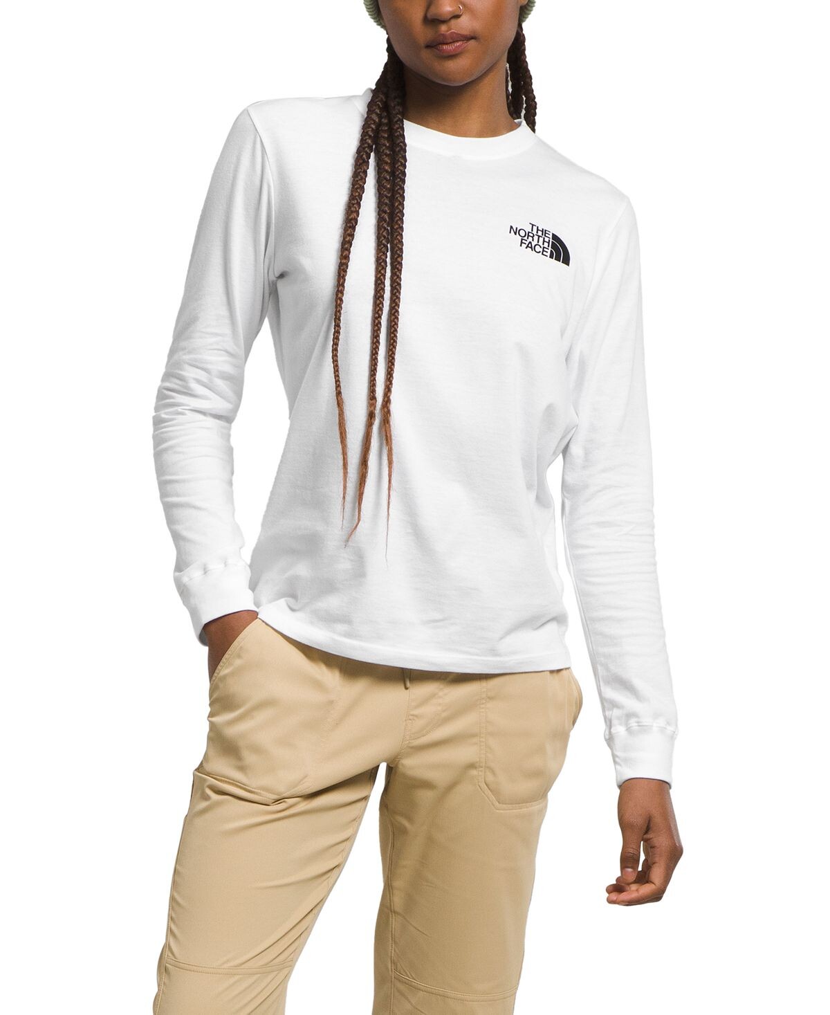 

Женская футболка с длинным рукавом и логотипом The North Face