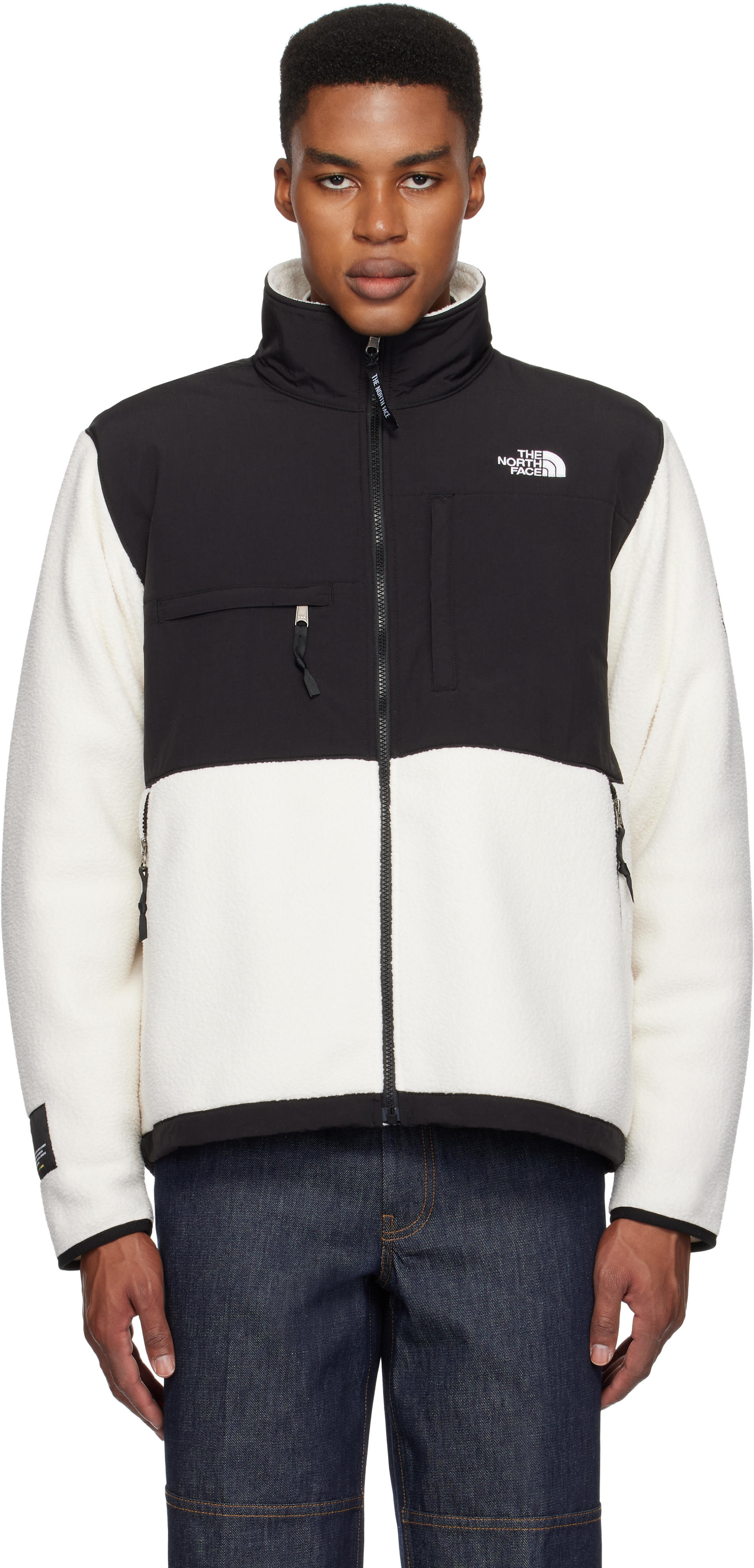 

Черно-белая ретро-куртка Denali The North Face