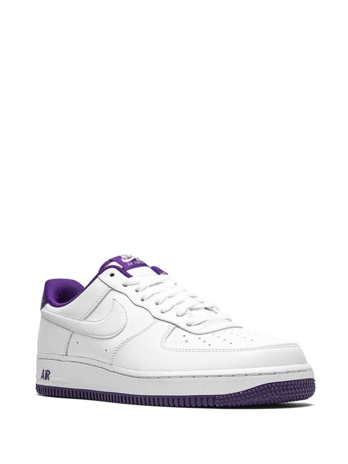 Кроссовки Nike Air Force 1 Low, белый/темно-фиолетовый — фото 2