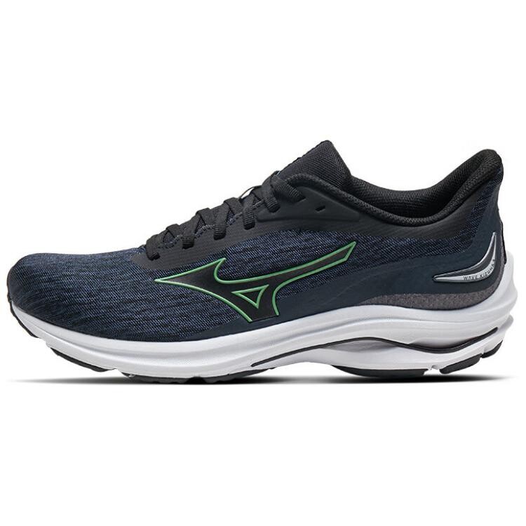 

Кроссовки мужские низкие черные/мятно-зеленые Mizuno, Черный, Кроссовки мужские низкие черные/мятно-зеленые Mizuno
