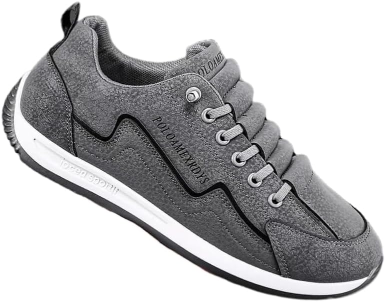 

Дышащие и противоскользящие повседневные модные кроссовки - легкая и мягкая подошва для бега и путешествий Hoalox, серый