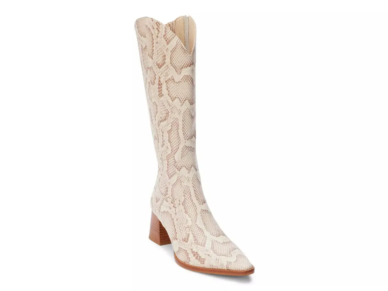 Ботинки Matisse Addison Western, бежевый, со змеиным принтом