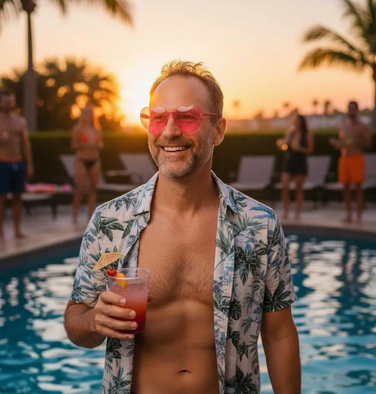 

FEISEDY 2 Pack Безободковые солнцезащитные очки в форме сердца, очки для вечеринок, дискотеки, цельные, прозрачные, модные, очки для влюбленных B2826-F2, Green, Pink