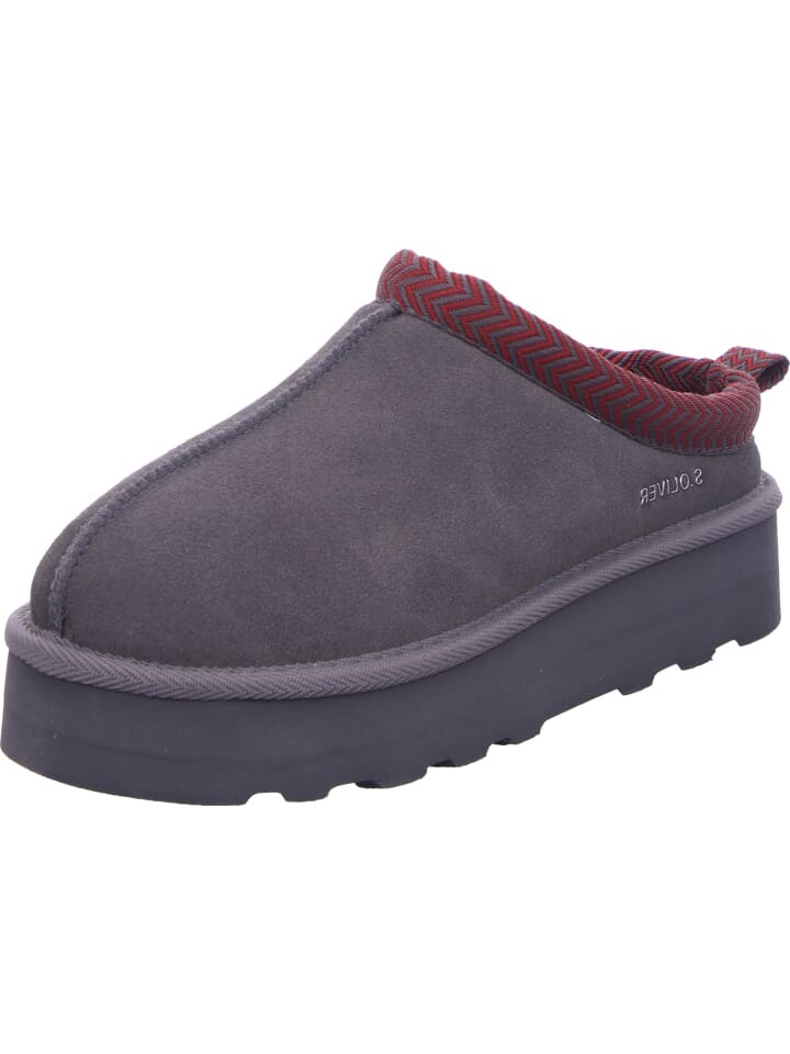 

Тапочки sOliver Pantoffel, серый