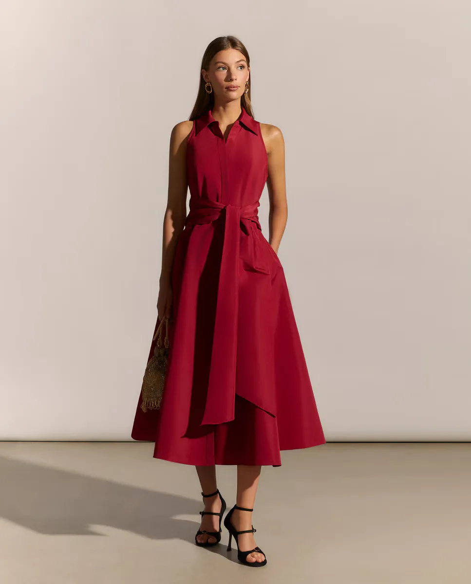 

Платье миди из тафты Woman Fiesta El Corte Inglés, цвет 240 Fucsia