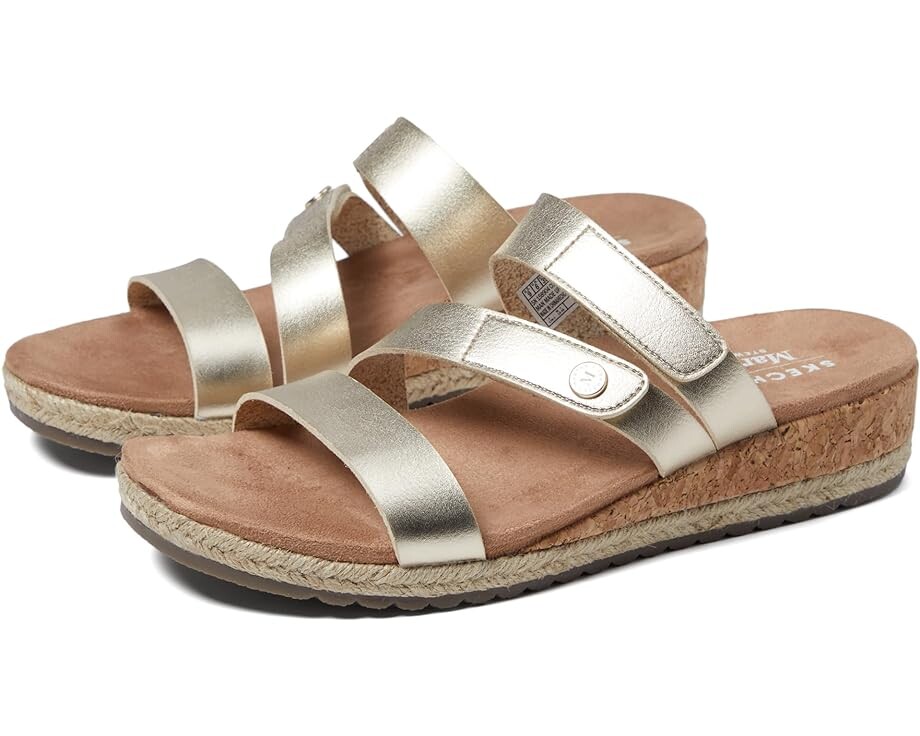 

Сандалии SKECHERS Martha Stewart - Breezie Shiny Luster, золотой