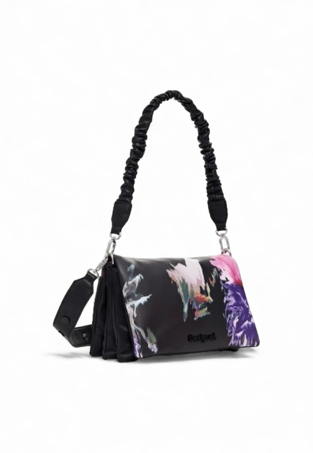 

Сумка Desigual с цветным принтом, черный