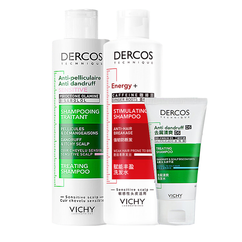 

Vichy Шампунь для мягкого ухода Pink Green Logo с лимоном 200мл+200мл+50мл