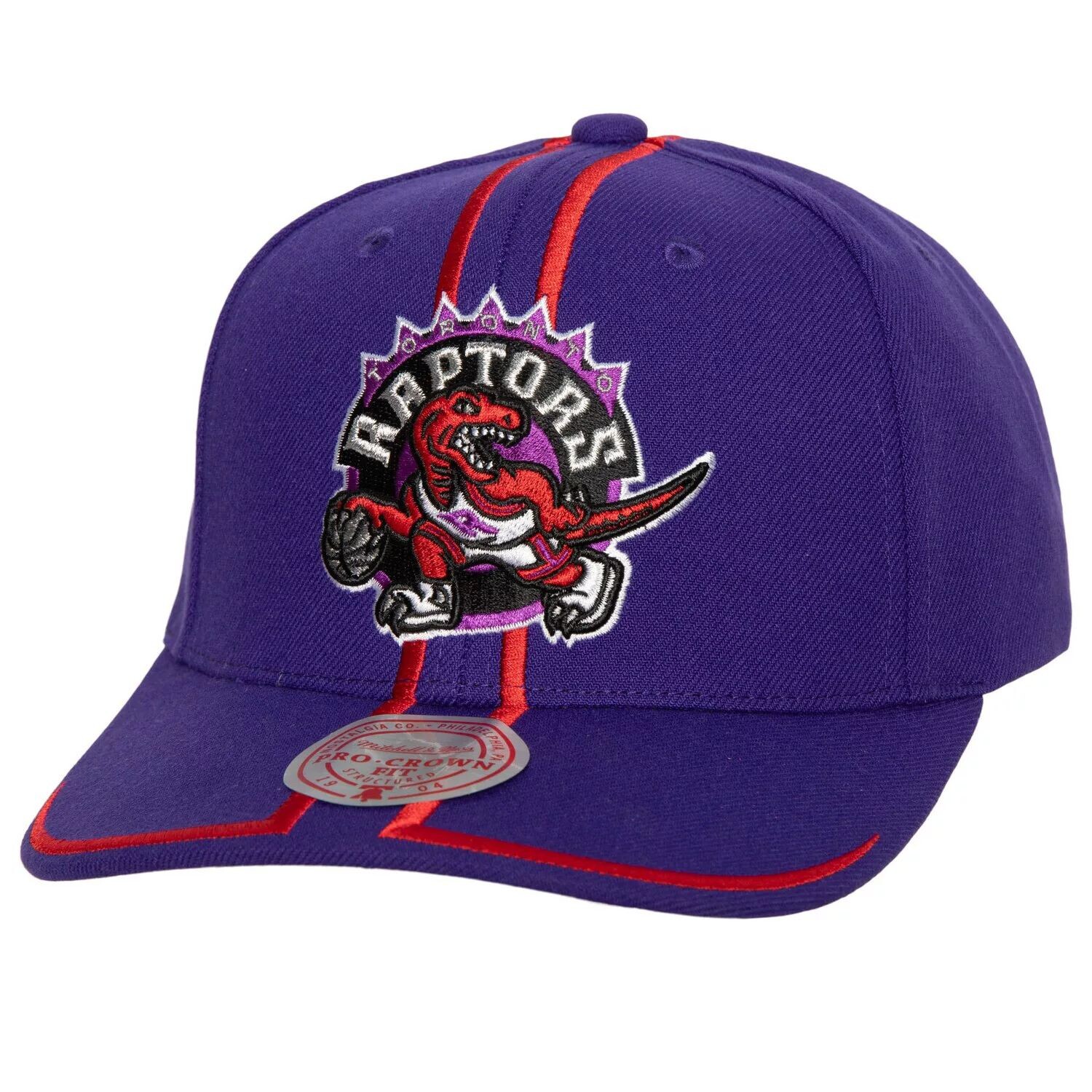 

Мужская регулируемая памятная кепка Mitchell & Ness Purple Toronto Raptors Hardwood Classics 1998 года, памятная регулируемая шапка