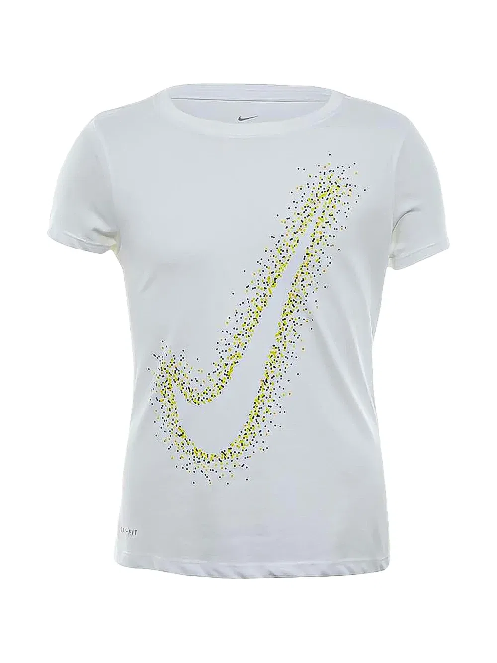 Футболка с принтом в виде галочки Nike Kids, белый